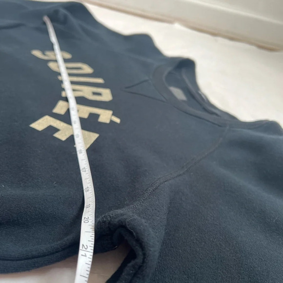 MOTHER The Big Easy Crewneck Pullover Sweatshirt Soirée  Black Gold Small - Picture 6 of 9